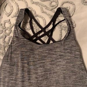 lulu lemon tank with built in sports bra